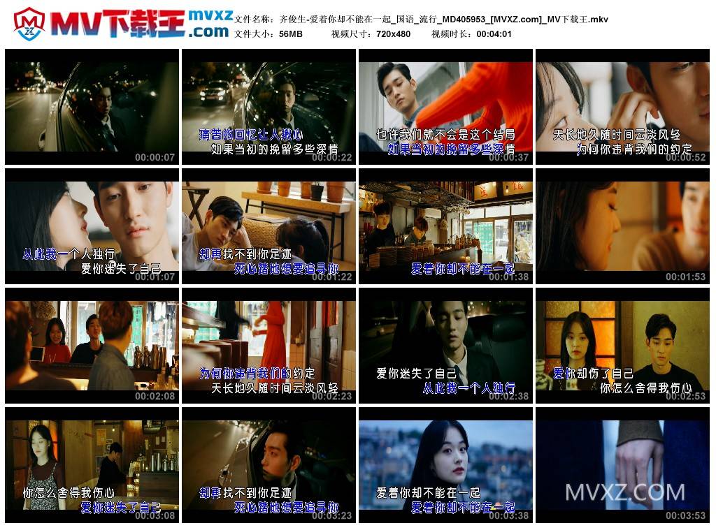 齐俊生-爱着你却不能在一起_国语_流行_MD405953